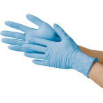 【使い切り手袋がお買い得価格】川西　川西工業　ニトリル使いきり手袋　100枚入 ブルー 2039BL [421-8043] 【使い捨て手袋/使いすて手袋/保護手袋/衛生】[2039B-L]