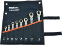 【コンビネーションスパナ/コンビネーションレンチが割引価格】TRUSCO 切替式ラチェットコンビネーションレンチセット(スタンダード)8本組 TGRW800R ...