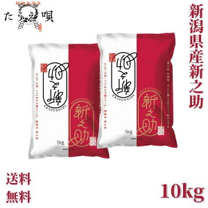 新之助　10kg（5kg×2）　送料無料　新潟県産新之助　10kg　送料無料　令和5年産　米　お米　白米　【特A/一等米】ブランド米　新潟から産直販売　お祝い　ギフト【安心安全米】高級米　母の日　父の日