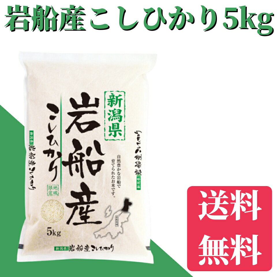 新米　令和5年　岩船産コシヒカリ 5kg　送料無料　コシヒカリ/こしひかり　米/コメ/こめ　ギフト/プレゼント/贈り物　ブランド米　産地直送/直送