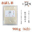 お試し 米　お米 900g 令和5年産 虹の煌めき 大粒（精米) にじのきらめき お米 こめ 送料無料　ポイント全払い