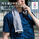 【SALE★13%OFF】ショート マフラータオル ecomix 今治タオル メンズ 1枚/3枚セット スポーツタオル 首巻き 今治 日本製 綿100% 夏 汗...