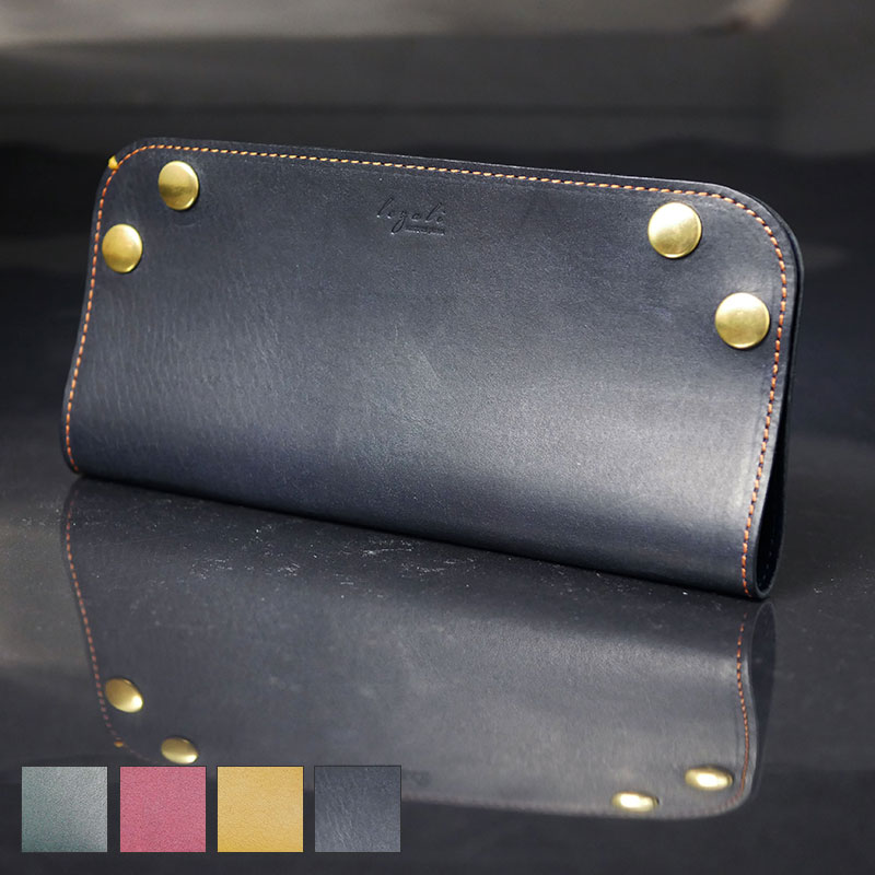 ［LEZALI］眼鏡ケース ボートトレイ 本革 馬革 コンパクト 革小物 EM801 レザリ イタリアンレザー2WAY ..