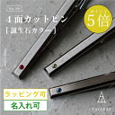 【18日限定★ポイント5倍】ネクタイピン 名入れ 誕生石 4面カット ギフト プレゼント 日本製 メンズ ブランド シンプル おしゃれ 人気 新生活 Tps-164［タバラット］