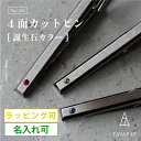 誕生石付きのネクタイピン ネクタイピン 名入れ 誕生石 4面カット ギフト プレゼント 日本製 メンズ ブランド シンプル おしゃれ 人気 新生活 Tps-164［タバラット］