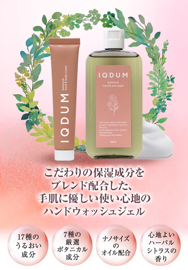 【公式】IQDUM　イクダム 医薬部外品　ナイアシンアミド配合ハンドクリーム×ハンドウォッシュセット　シワケア　エイジングケア　シワ改善