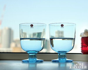 【Point5倍*要エントリー*マラソン期間限定】【廃番品】 イッタラ レンピ ライトブルー 951172 グラス 350ml マウスブロータイプ 2個入り(ペア) 箱入り 【おしゃれ 北欧食器】【セット 赤ワイン 白ワイン】