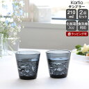 イッタラ カルティオ タンブラー 210ml 2個入り(ペア) ダークグレー iittala Kartio 【グラス セット ギフト 結婚祝い プレゼント 贈り物 母の日 ギフトセット 食器セット】【iittala イッタラ】【食器 カトラリー】【ギフト】