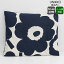 マリメッコ ウニッコ 枕カバー 50x60cm ホワイト/ダークブルー marimekko UNIKKO [ネコポス対応可(1枚のみ)] 【北欧 ピローケース ギフト 結婚祝い プレゼント 贈り物 母の日】