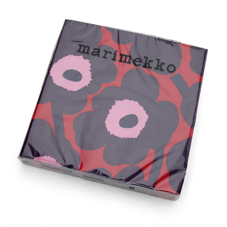 マリメッコ ペーパーナプキン ウニッコ レッドブルー 33x33cm 20枚入り marimekko UNIKKO 【紙ナプキン ギフト 結婚祝い プレゼント 贈り物 父の日】【Marimekko マリメッコ】【キッチン用品】【ギフト】