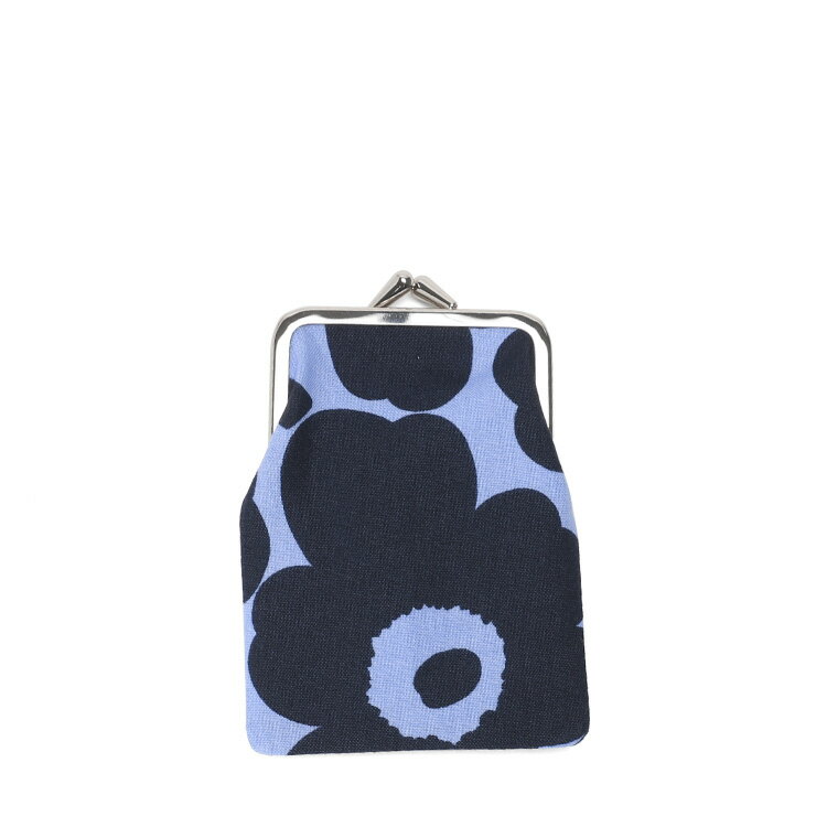 マリメッコ ミニウニッコ がま口ポーチ(パース) コルッティ ダークブルー/ライトブルー marimekko MINI-UNIKKO KORTTI KUKKARO [ネコポス対応可(18点まで)] 小物入れ メイクポーチ 【クッカロ ギフト 結婚祝い プレゼント 贈り物】【Marimekko マリメッコ】【ギフト】