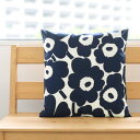 マリメッコ ピエニウニッコ クッションカバー 50×50cm ネイビー/オフホワイト marimekko PIENI UNIKKO [ネコポス対応可(2枚まで)] 【北欧 インテリア ギフト 結婚祝い プレゼント 贈り物】【Marimekko マリメッコ】【インテリア】【ギフト】