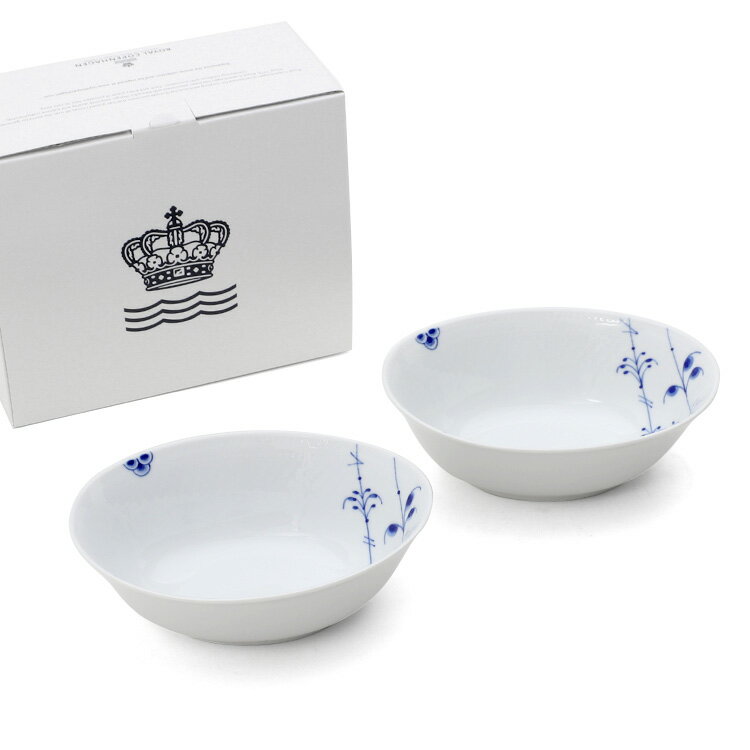 ロイヤルコペンハーゲン ロイヤルコペンハーゲン 2500 ブルーパルメッテ 033 オーバルボウル ペア 15cm Royal Copenhagen Blue Palmette 【北欧食器 スープ皿 シリアルボウル サラダボウル ギフトセット 結婚祝い プレゼント 贈り物 母の日】【食器 カトラリー】【ギフト】