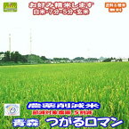 令和3年産 分づき米 玄米 減農薬 米 10kgつがるロマン 青森県産 減化学肥料米 送料無料お米