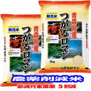 無洗米 令和3年産 減農薬 米 10kg(5kg×2) つがるロマン 青森県産 減化学肥料 送料無料