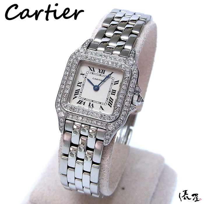【お買い物マラソン 当店ポイント2倍！！】カルティエ cartier パンテール SM sm レディース 時計 ダイヤ ダイヤベゼル 腕時計 クォーツ 生産終了モデル 極美品 送料無料 【中古】