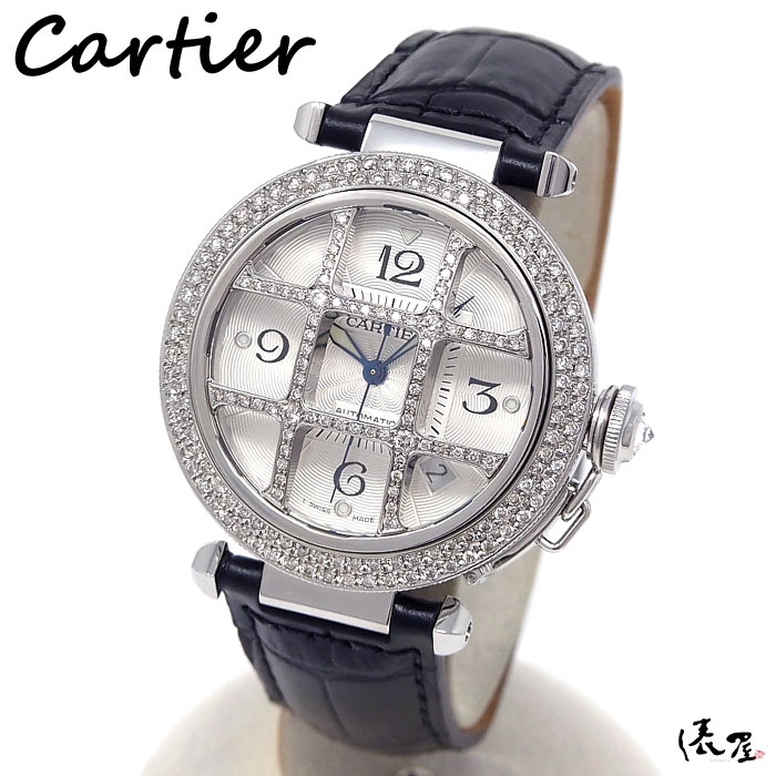 【ダイヤモデル】カルティエ パシャ グリッド 38mm【極美品】自動巻 メンズ レディース 時計 Cartier Pasha