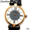 【オーバーホール済】カルティエ マストヴァンドーム LM センターグレイ 【極美品】希少モデル ラージサイズ メンズ ヴィンテージ 腕時計 【送料無料】 Car...
