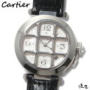 【K18WG】 カルティエ パシャ35 グリッド 【美品】 自動巻 ホワイトゴールド ボーイズ レディース 腕時計 【送料無料】 Cartier Pasha 中...