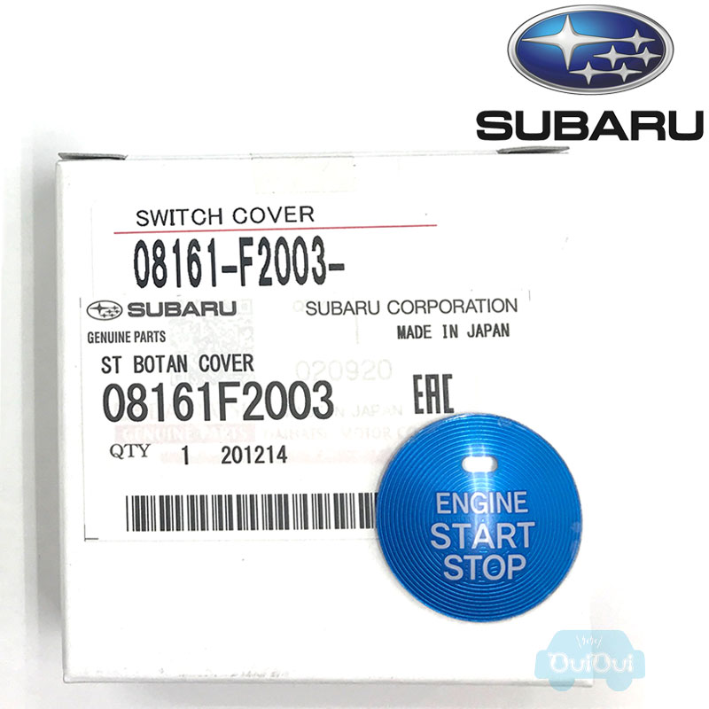 08161F2003SUBARU純正品スタートボタンカバー(ブルー) START BUTTON CV（BLUE）
