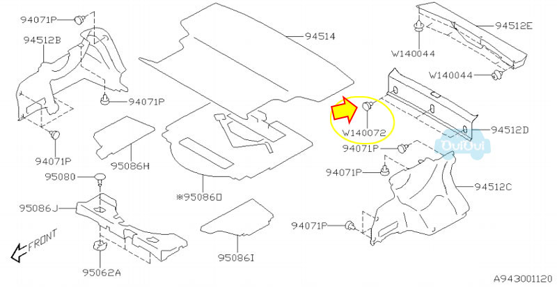 909140072�ڥ��Х�����ۥ���å� ��1�� �ꥢ�ѥͥ�ȥ���ѡ�SUBARU�������ʡ۽����ѡ���