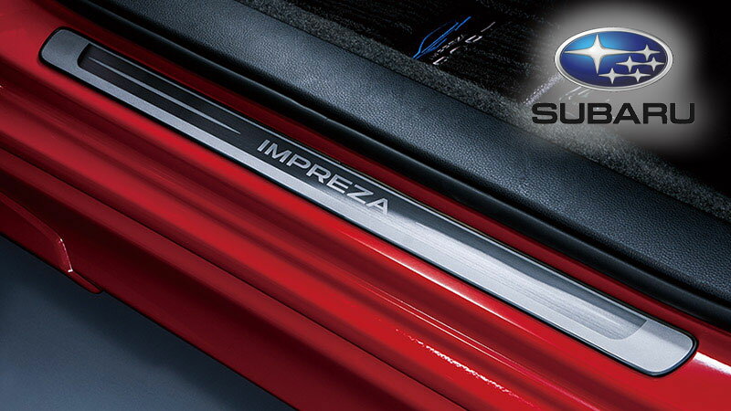 E1017FL000【スバル純正】サイドシルプレート「IMPREZA」前席左右セット インプレッサ GT/GK【SUBARU純正部品】純正パーツ