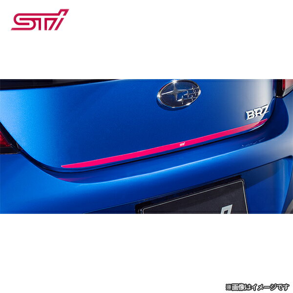 ST91042Z2000STI トランクリッドガーニッシュ (チェリーレッド) STIロゴ入り！BRZ(ZD)