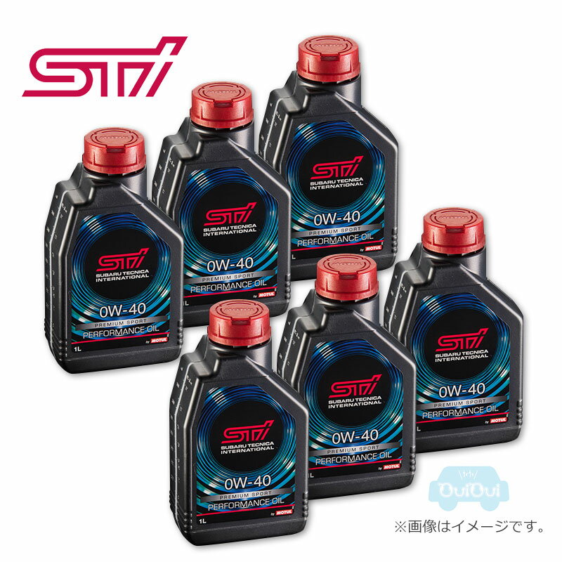 ST98050Z2000【スバル純正】STIパフォーマンスオイル (0W-40) 6L※1Lボトル×6【SUBARU純正部品】純正パーツ 純正部品