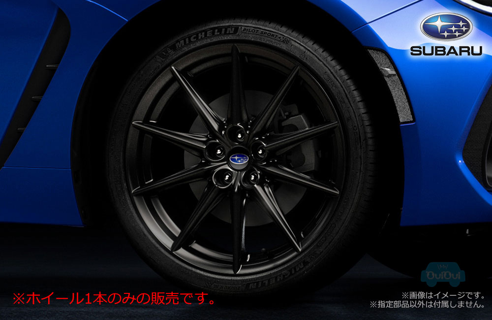 28111CC020【スバル純正】18インチアルミホイール(マットブラック)※1個販売 BRZ S 10th Anniversary Limited特別装備 【SUBARU純正部品】純正パーツ 純正部品