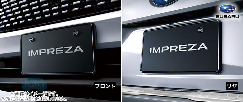J1017FN600【スバル純正】ナンバープレートベース インプレッサ(GU)【SUBARU純正部品】純正パーツ 純正部品
