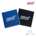 STSG23100560【スバル公式】STIハンドタオル(黒×青2枚セット)【SUBARUオンライン】STIロゴグッズ