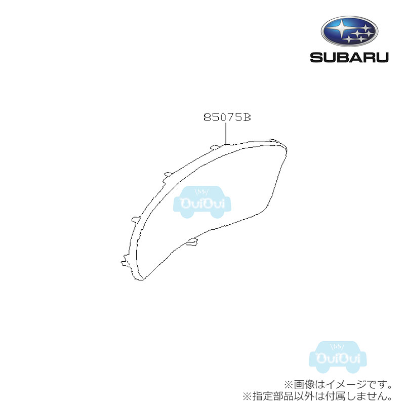 85075VC000※欠品中/納期未定※【スバル純正】メーターグラス /インストルメントパネルレンズ 補修部品【SUBARU純正部品】純正パーツ 純正部品