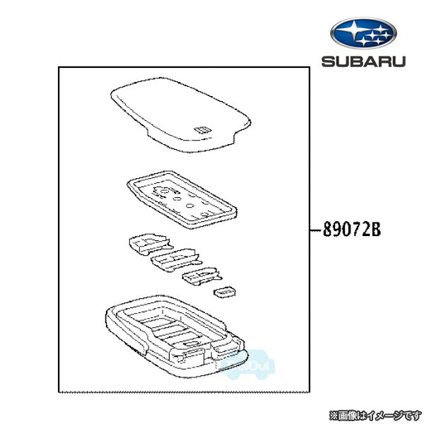 8907242890【スバル純正】スマートキー ドアコントロールトランスミッタ ハウジング※補修・交換用部品【SUBARU純正部品】純正パーツ 純正部品