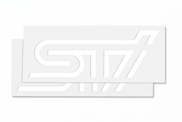 【STI-スバル】STSG14100260 (旧品番：STSG10100520)STIステッカーA（ホワイト）【メール便OK】