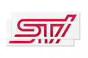 STSG14100270【STI-スバル】STIステッカーA（チェリーレッド）2枚入り 5.3cm×14.7cm【メール便OK】(旧品番：STSG10100530/STSG10100531)
