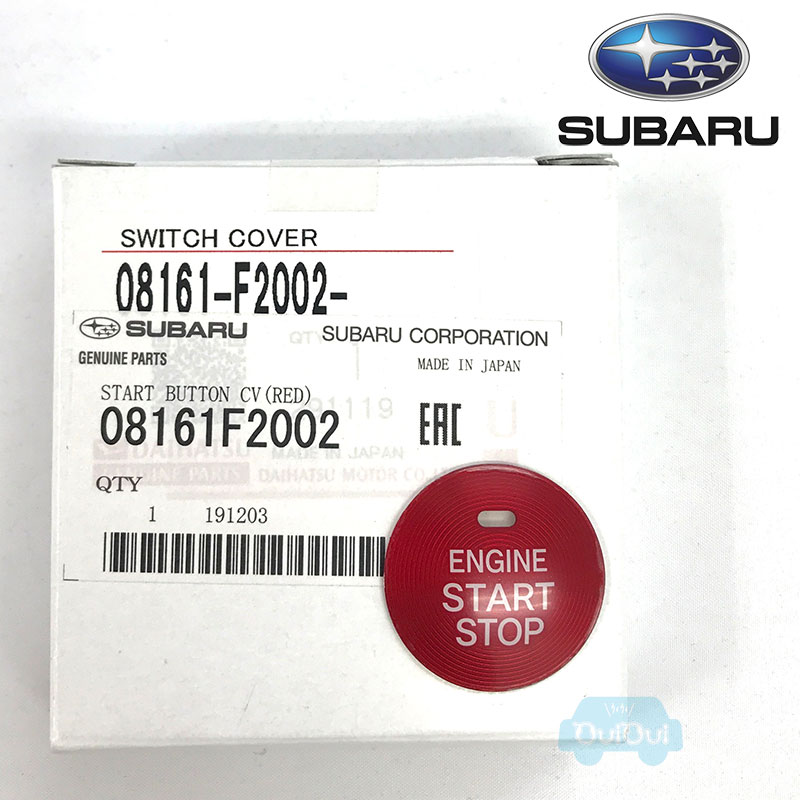 08161F2002 STI-Xo X^[g{^Jo[(bh)START BUTTON CV RED  [OKE6 ܂  SUBARUi 