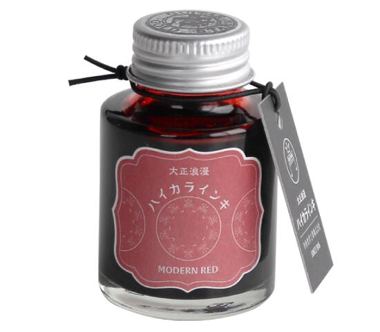 ギター 大正浪漫 ハイカラインキ モダンレッド 40ml　TRH-40ML-T60　万年筆インク　レトロ　水性染料インキ