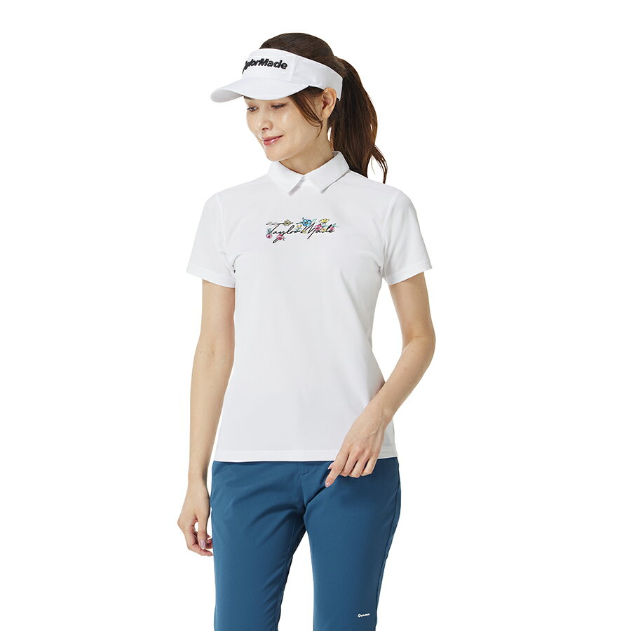 テーラーメイド ゴルフ 【Ws】フラワーロゴS/Sポロ / ホワイト