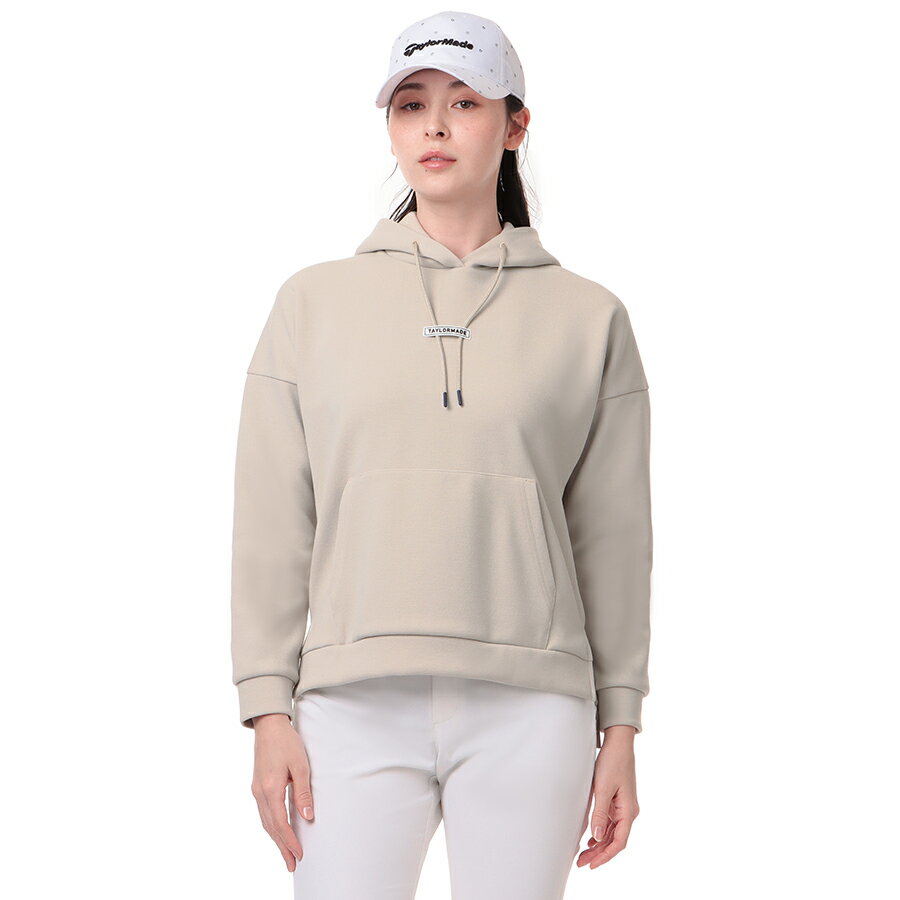 テーラーメイド ゴルフ ウィメンズ ダイアゴナルロゴ フーディー / アイスベージュのサムネイル
