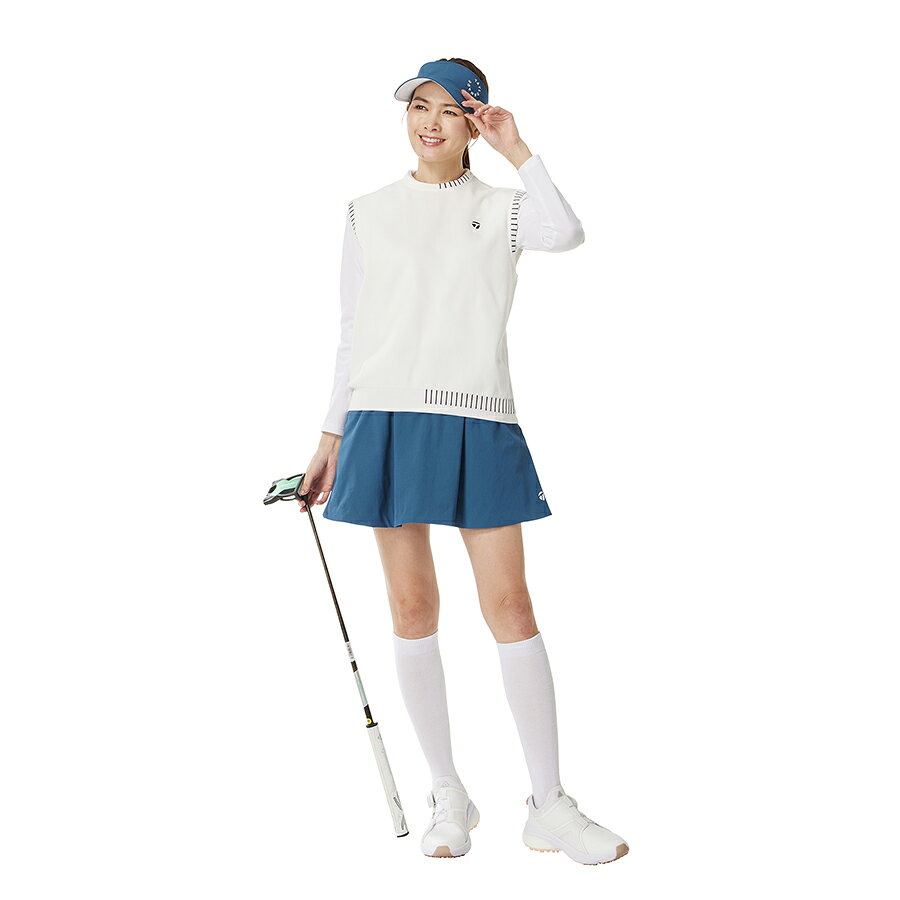 テーラーメイド ゴルフ 【Ws】ステッチドクルーベスト / ホワイト