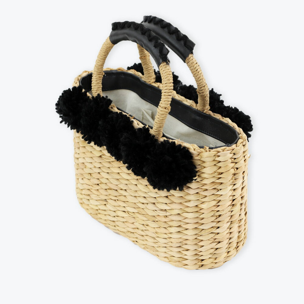 【ポイント10倍以上！】かごバッグ トート 浴衣 トートかごバッグ トウモロコシ素材 天然素材 送料無料 レディース BOTAN ボタン【 籠バッグ 小さめ 手提げ 手さげ 鞄 かばん カバン スクエア型 女性用 婦人用 浴衣用 小物 和装 お祭り 花火 夏 】