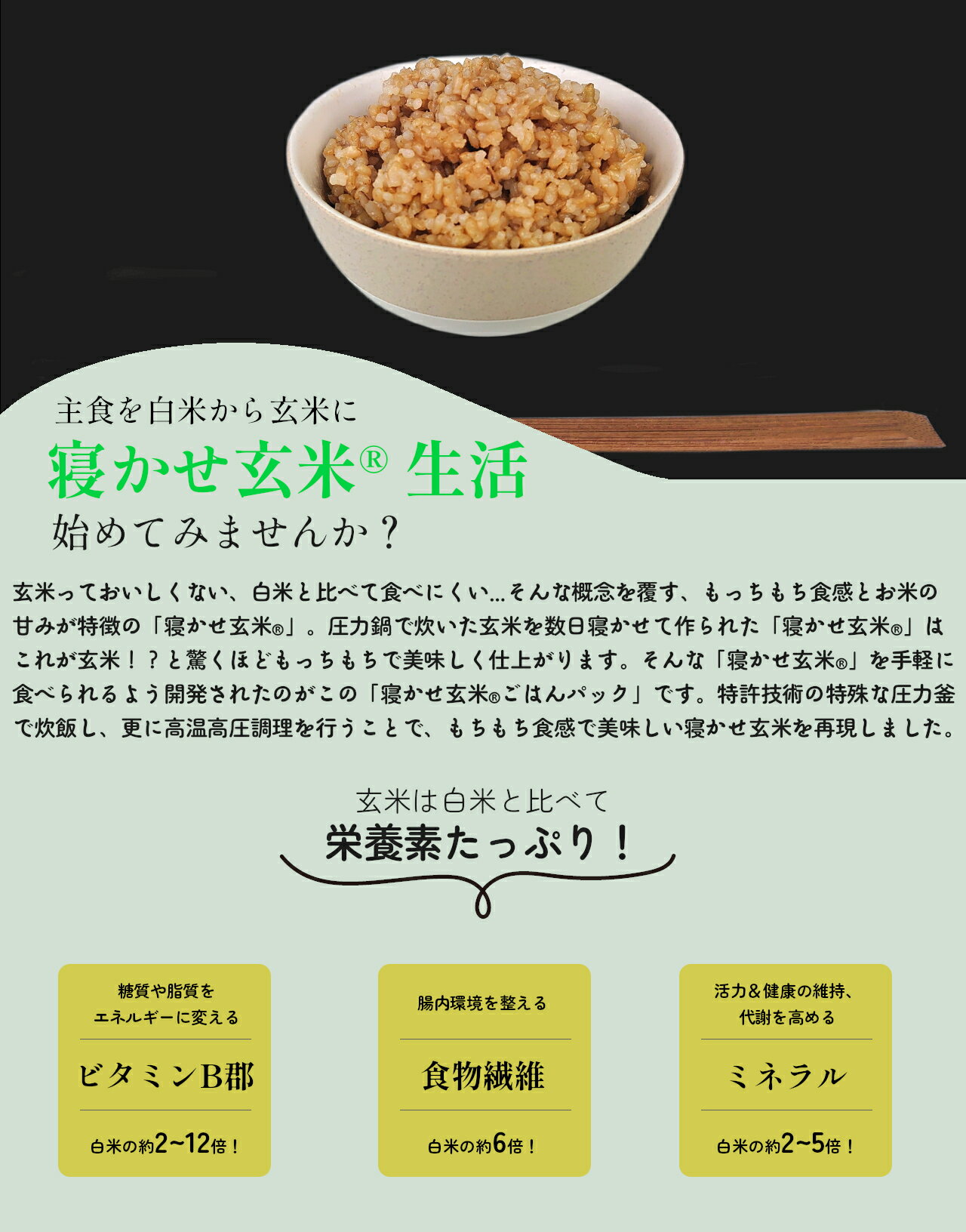 白川村産 寝かせ玄米もち麦ごはん 【6食/12食/24食/48食】 玄米 白川郷 国産 寝か...