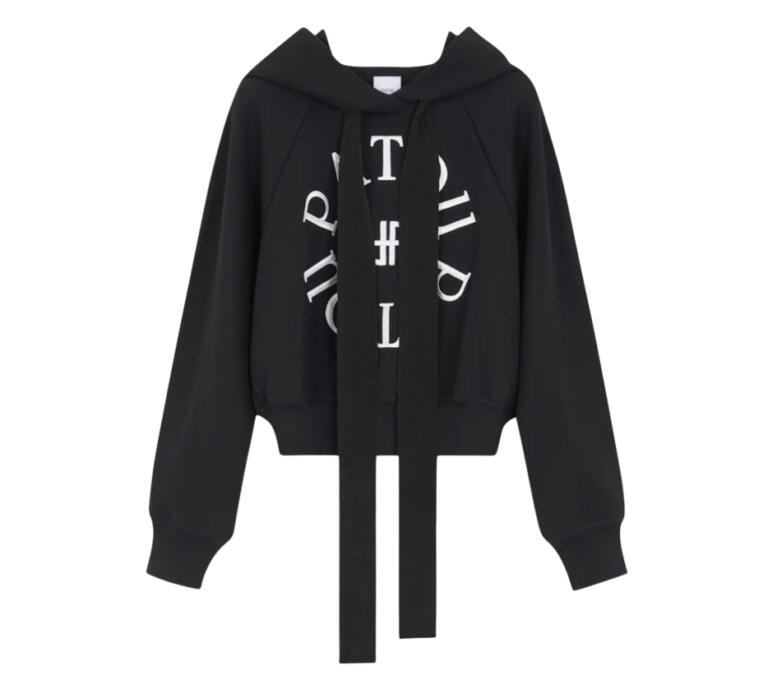 PATOU　パトゥ ロゴクロップドコットンパーカー メダリオンフーディー JE0699995900B