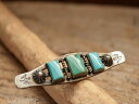 Vintage Indian Jewelry ナバホ族 3Line インゴット ターコイズ ピン(Pins)Fred Harvey era