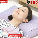 西川 眠りすと more／ 2個セット＋枕カバー 2枚＋洗濯ネット 1枚 ／ まくら 枕 快眠 快眠枕 横向き 寝姿勢 ピロー フィット 西川 メッシュ 丸洗い 洗浄 洗濯 ギフト ／ プレゼント にもおすすめ【TBSショッピング】