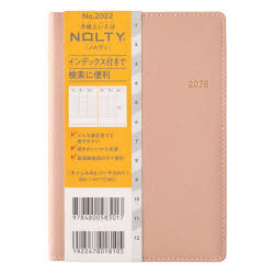 【3980円以上送料無料】ウィークリー　NOLTY（ノルティ）　キャレルA6バーチカル1（ピンク）［2022］　2026年1月始まり／
