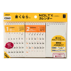【3980円以上送料無料】C263NOLTYカレンダー卓上2ヵ月一／