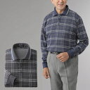 シニアファッション メンズ 80代 70代 60代 90代 秋冬 あったか 長袖 チェック柄 長袖ポロシャツ 2色組 おじいちゃん 服 誕生日 プレゼント 紳士...