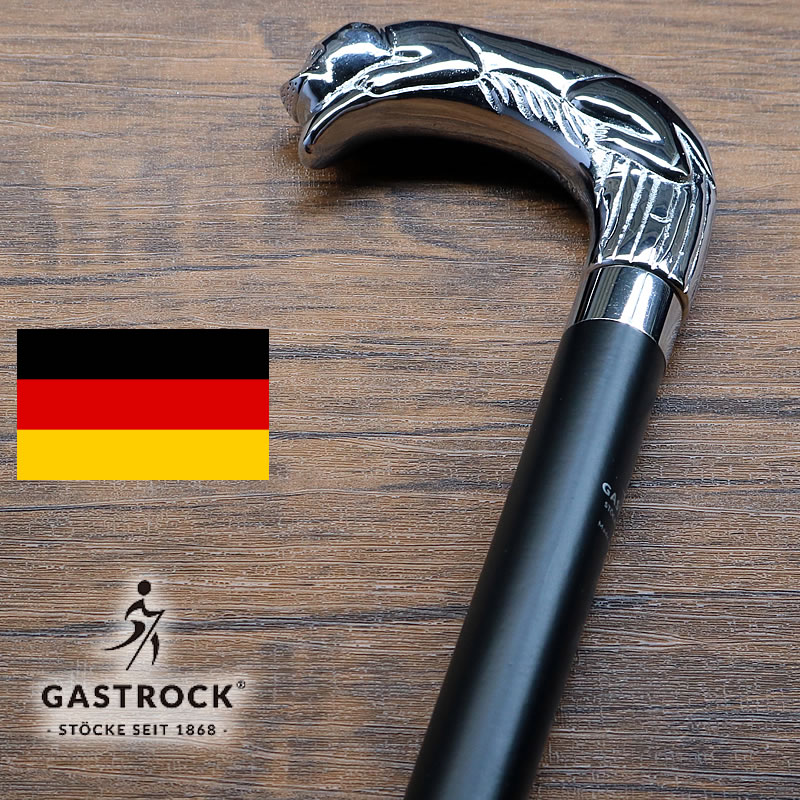 杖 男性用 おしゃれなドイツ製ステッキ ガストロック社製 GASTROCK シルバーパンサー GA-46（おじいちゃん プレゼント 祖父 シニア 高齢者 お年寄り 老人） 1