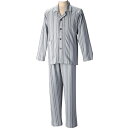 老人 パジャマ 介護服 介護パジャマ ストライプワンタッチテープ紳士通年用グンゼ 介護服 パジャマ(介護介護用 寝巻き お年寄り 高齢者 介護 老人服 入院 前...